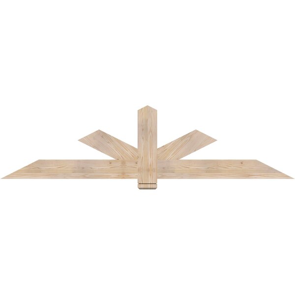 Ekena Millwork Kennewick Smooth Timber Gable Bracket, Douglas Fir, 84"W x 21"H x 1 1/2"D x 5 1/2"F, 6/12 Pitch GBW084X21X0206KEN00SDF - main